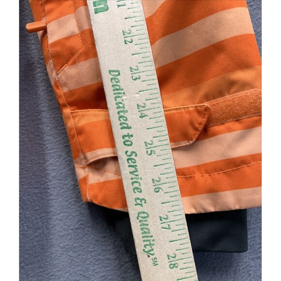 Mountain Hardwear Jacket Medium Adult Orange Ski Striped Hooded Dry Thermal Q - Picture 7 of 16